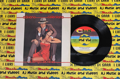 LP*45 7'' ADRIANO CELENTANO Il tempo se ne va Non se ne parla nemmeno 1980 italy
