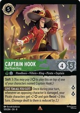 Captain Hook - The Pirate King 109/204 Foil Disney Lorcana: Reign of Jafar