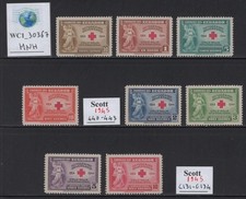 WC1_30367. ECUADOR. Nice 1945 RED CROSS set. Sc. 440-443,C131-C134. MNH