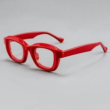 Square Thick Acetate Eyeglass Frame Reading Glasses Fashion Retro Men Women