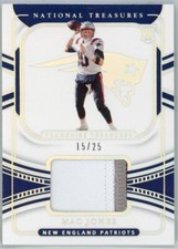 2021 National Treasures Franchise Treasure Mac Jones 3 CLR Patch Holo 15/25!