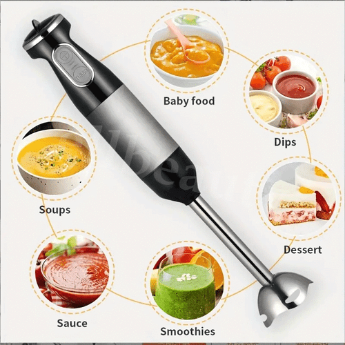 Hand Blender Electric 1000W Immersion Silent 4-in-1 Stick Mixer, Food Whisk New - Picture 8 of 15