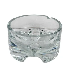 Vintage Heavy Krosno Poland Crystal Ashtray