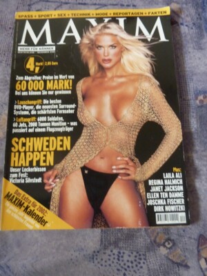 Maxim Dezember 2001 mit Vicoria Silvstedt TOLL!!!