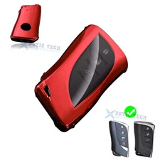 Red Soft TPU Full Cover Remote Smart Key Case For Lexus LC500 LS500 ES200 ES250