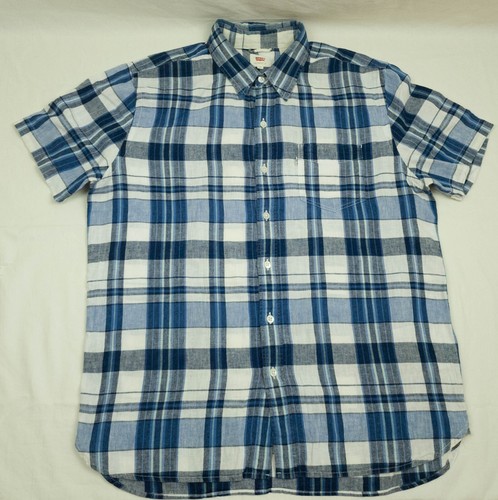 - Levi's camisa para hombre manga larga lino algodón talla M en muy buena con... - Imagen 3 de 5