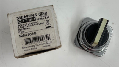 seriNa  Furnas Electric 52SA2CAB Selector Switch 3 Position C Cam Short