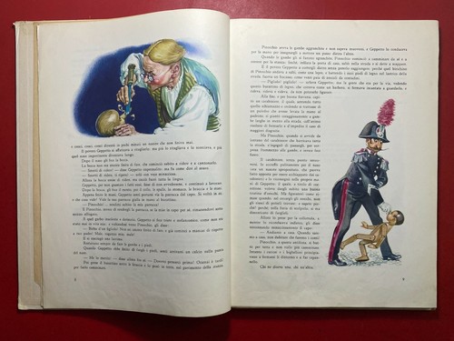 COLLODI - AVVENTURE PINOCCHIO Fabbri Grande Formato 1955 Libro illustrato MARAJA - Foto 4 di 10