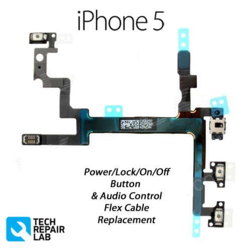 NEW Power Button/Lock On/Off Switch Volume/Mute/Silent Replacement FOR iPhone 5 - Bild 1 von 2