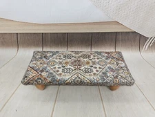 Foot rest pouf Upholstered bed step Multipurpose stool Under desk Foot stool