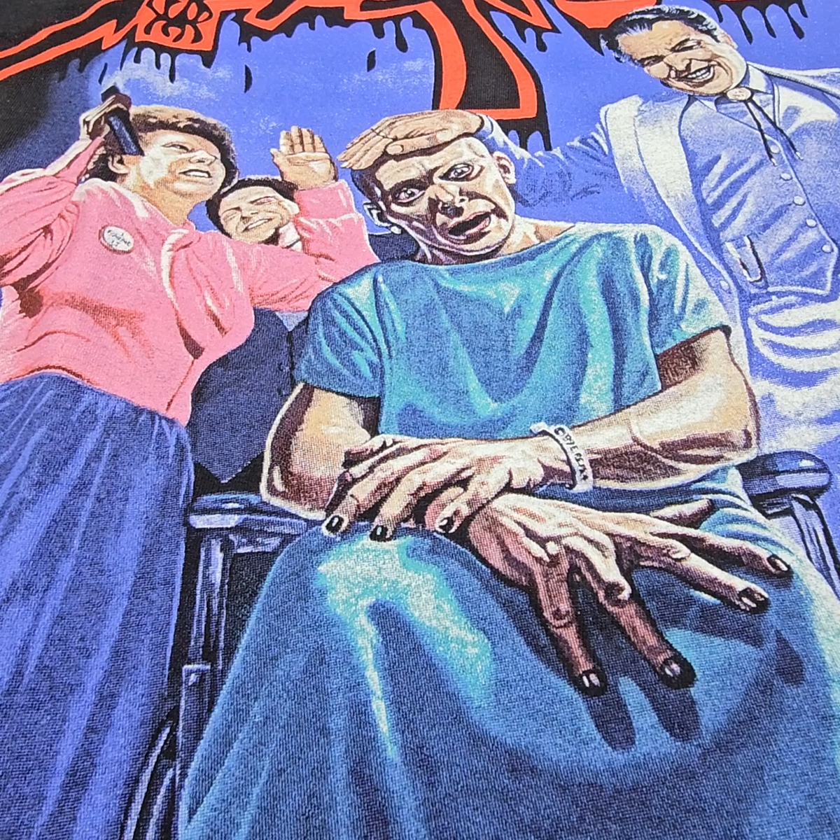 Death Spiritual Healing (1990) Black T-Shirt. Technical