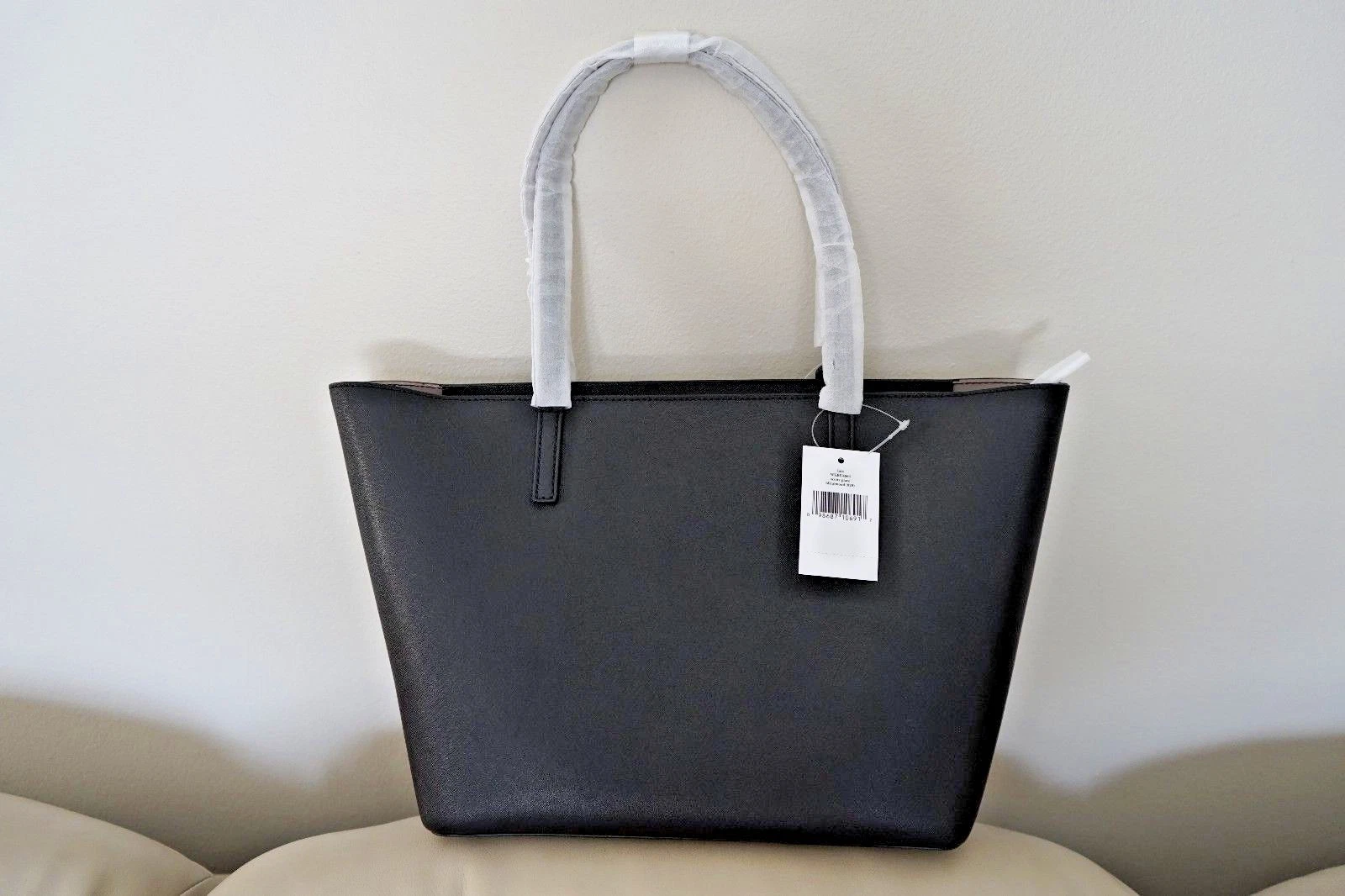 COACH KATE SPADE SCOTTS PLACE LIDA nuovo con etichette nero pelle tratteggiata originale $299 WKRU4664