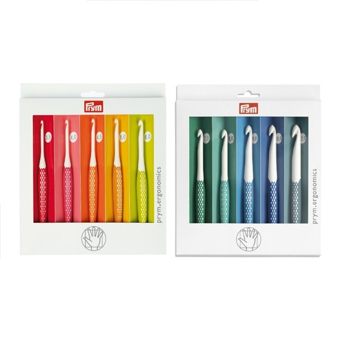 Prym Crochet Hook Ergonomic Soft Grip Choice of 2 Sets or Both eBay