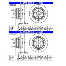 Disque de frein BMW 725
