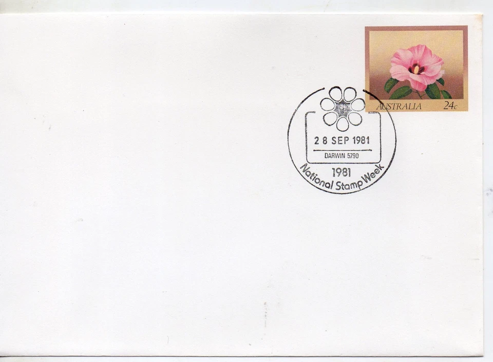 Australia Flores Sobre entero postal año 1981 (DN-236) - Imagen 1 de 1