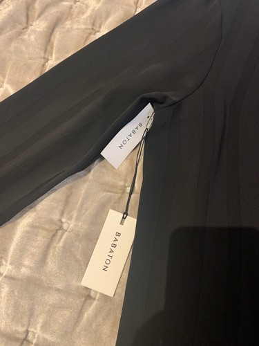 Aritzia Babaton Akira Black Striped Shirt. Size US Large. - Picture 3 of 7