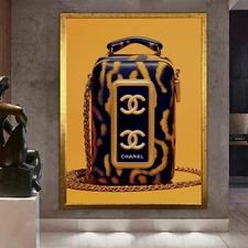 Luxury Fashion Designer Handbag Animan Print  Digital Wall Art Poster Decor