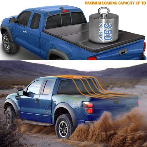 Tri-Fold 5FT Hard Tonneau Cover For 2005-2015 Toyota Tacoma Truck Bed Waterproof - Picture 7 of 10