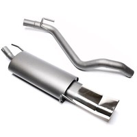 TA Sport-Auspuff / EndschalldäMpfer 70X140Dtm VW Golf 3 + Cabrio 60-75PS + ABE