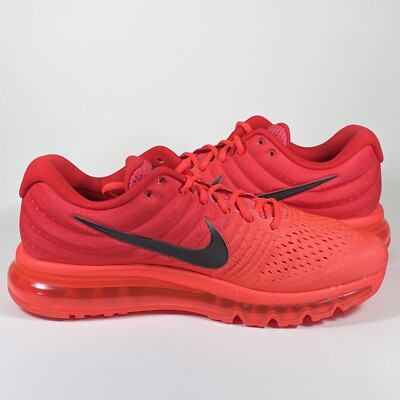 Nike Air Max 2017 849559-602 Bright Crimson Red Men’s Size 10 Running Shoes EUC Nike Air Max 2017 Bright Crimson Red Running Shoes 849559  main image 4