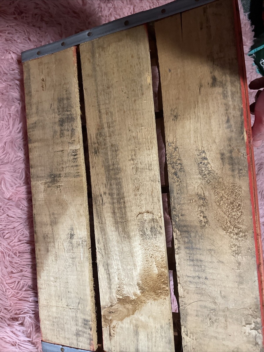 RARE Vintage Wood Coca-Cola Soda Bottle Crate Quart Bottles Mid