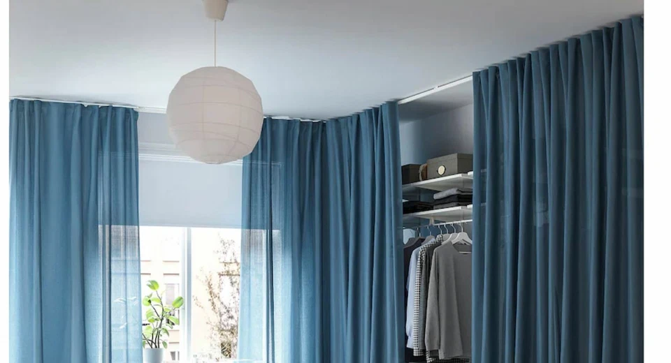 IKEA VIDGA Planeador Cortina Deslizadores y Ganchos 24 X Pack 702.607.68 Blanco  Foto 2 de 4