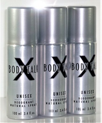 3 x Muelhens X Body Talk Unisex Deodorant Spray / Deo Spray je 100 ml = 300 ml