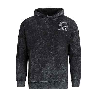 Dogg Supply by Snoop Dogg Men's Acid Wash Hoodie Sweatshirt, Black
