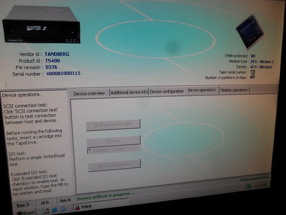 Tandberg Data Dell TT974 420LTO SCSI ULTRIUM2 LTO-2 Internal Tape drive TESTED - Image 3 of 4