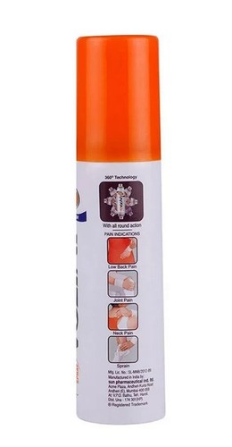 1 Stück x Volini Schmerzlinderungsspray 60 gm, Gelenk Körper Muskelschmerzen / KOSTENLOSER VERSAND - Bild 3 von 3