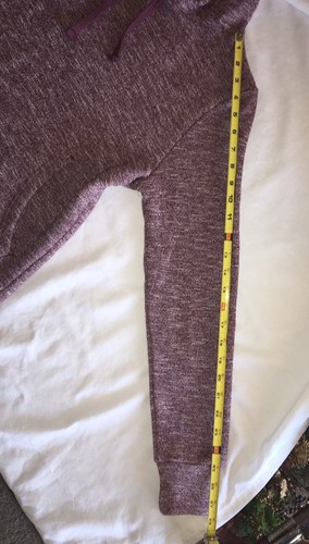 New NWT S Small Juniors Girls Heather Burgundy Red Plum Purple Pullover Hoodie - Picture 5 of 6
