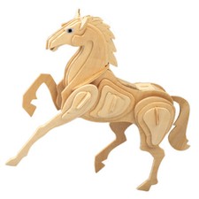 Pferd  3D Holzbausatz Säugetier Pony Reiten ...