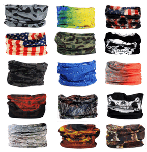 1 Face Mask Sun Shield Neck Gaiter Balaclava Neckerchief Bandana Headband 1 Face Mask Sun Shield Neck Gaiter Balaclava Neckerchief Bandana Headband