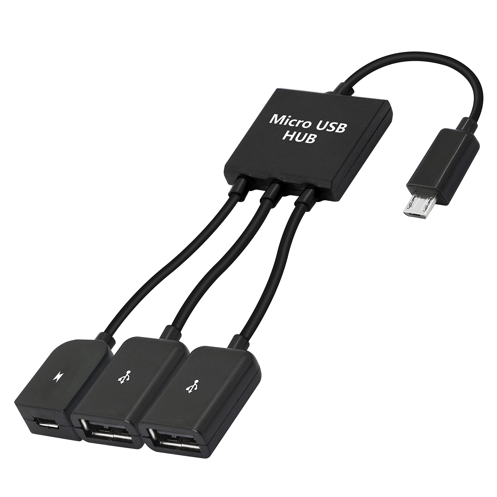 Doble cable Micro USB macho a 2 USB hembra OTG divisor para Android Tablet PC