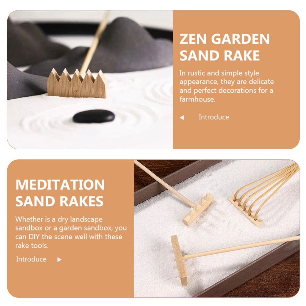 Mini Zen Garden Rake Set for DIY Decoration eBay
