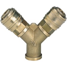 Einhell 4139680 Pneumatic Connector 2 Quick Couplings R3/8" Female Thread