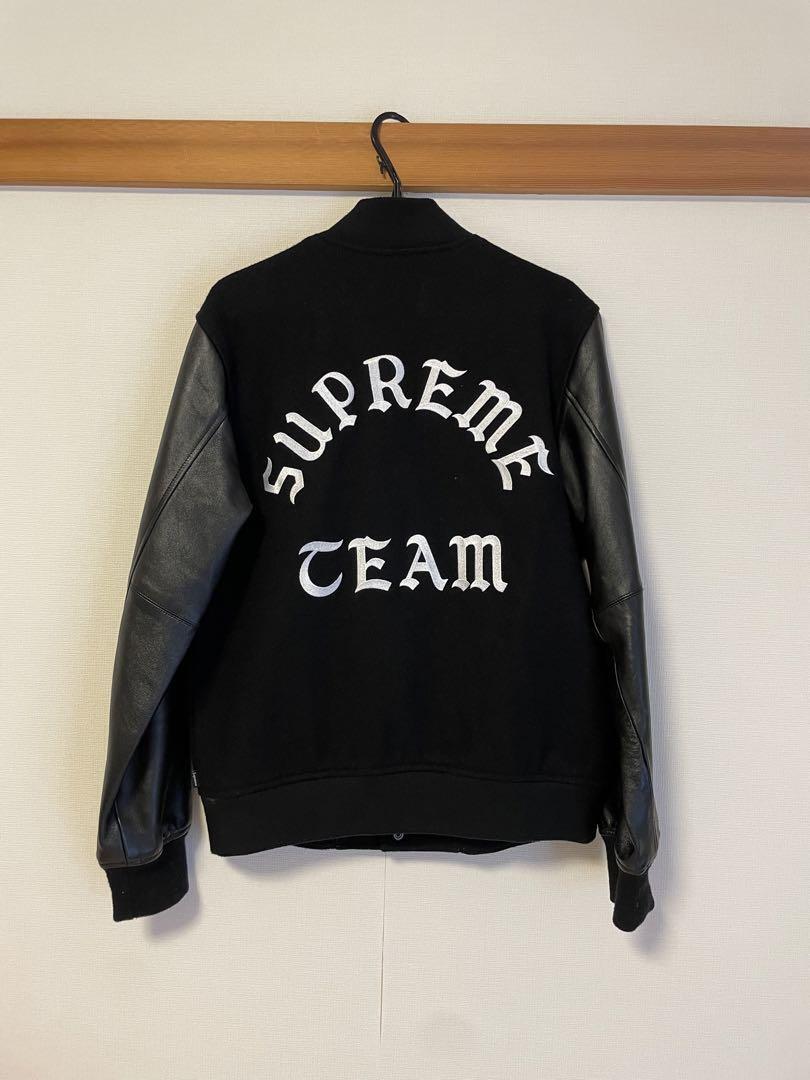 SUPREM 2015AW Wool Varsity Crew Jacket Black Size M from SUPREM 2015AW Wool Varsity Crew Jacket Black Size M from