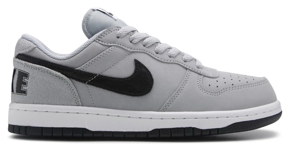 Nike Big Low Lux Shoes Mens Wolf Grey Black White Sneakers 854166 006