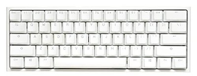 Ducky One 2 Mini Pro Pure White RGB LED 60% Double-Shot PBT Mechanische Tastatur