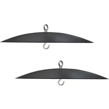 2 Pack Bird Feeder Baffle, Metal Rain Guard for Bird Houses Outside,13 inch M...
