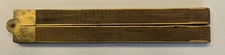 Chapin-Stephens Co No. 62 Folding Rule  - 24", 4 Fold, C-S Co. Brass & Boxwood
