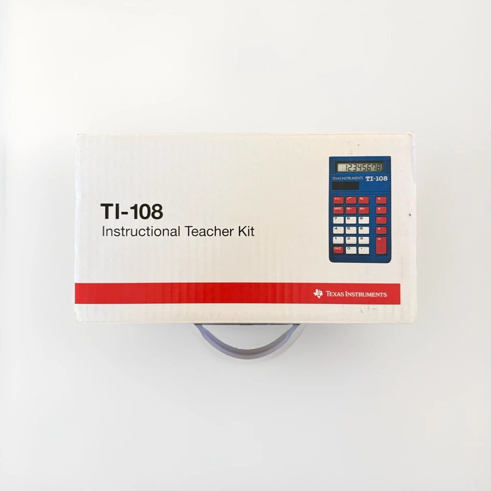 Texas Instruments TI-108 Elementary School Calculator Box Of 10. Tested Working - Image 2 of 4