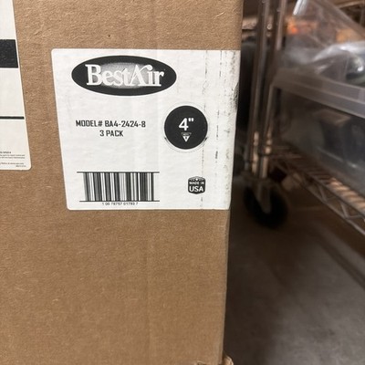 BestAir 24 in. W x 24 in. H x 4 in. D 8 MERV Pleated Air Filter (Pack of 3)