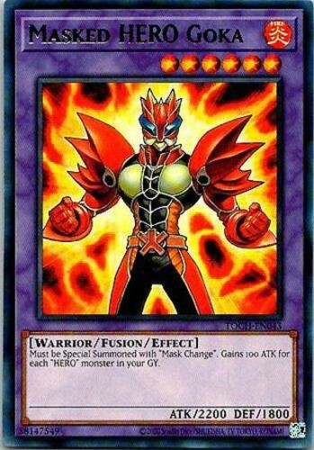 Masked HERO Goka - TOCH-EN043 - Rare - Unlimited Edition - Moderately Played