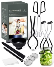Canning Supplies Set of 8 – Canning Kit for Beginners – Complete Home Canners...
