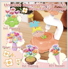 DIY Flower Bouquet Craft Kit for Kids - Fun Educational Activity Set 4-8 Years