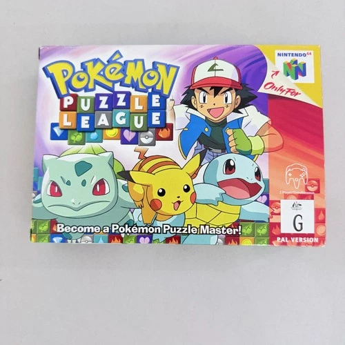 Pokémon Puzzle League - Nintendo 64 - N64 - Boxed - PAL!