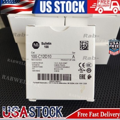 New AB 100-C12D10 /A MCS-C IEC Contactor 12A 110V 50Hz/120V 60Hz USA