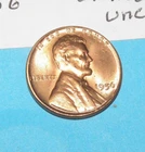 1956         LINCOLN WHEAT CENT   CHOICE RED UNCIRCULATED  #1