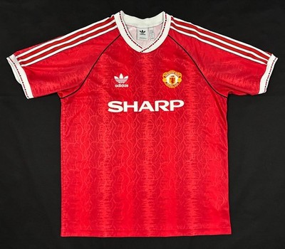 Manchester United Adidas Originals 1990-1992 Heim Fußball Trikot Größe: XL